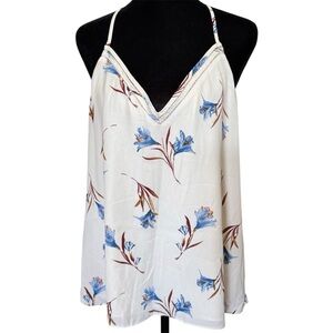 Nine Britton Spaghetti Strap Sleeveless Lightweight Beige Top Sz M Spring Summer